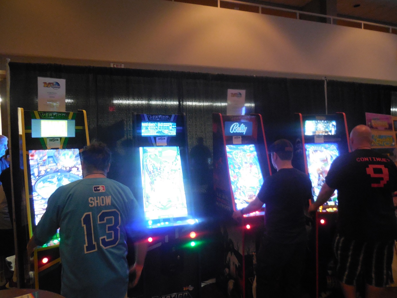Fans also raved about these upright video pinball games. They sold out before the weekend was even finished!
