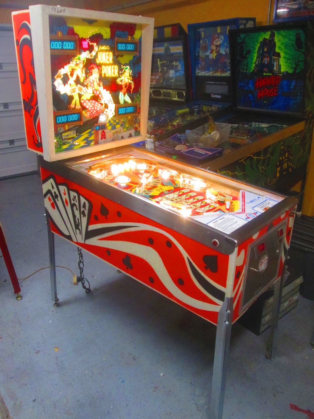 We gave ours a full shop job, pulling everything off the playfield to be washed, polished, buffed, tumbled, or otherwise cleaned.