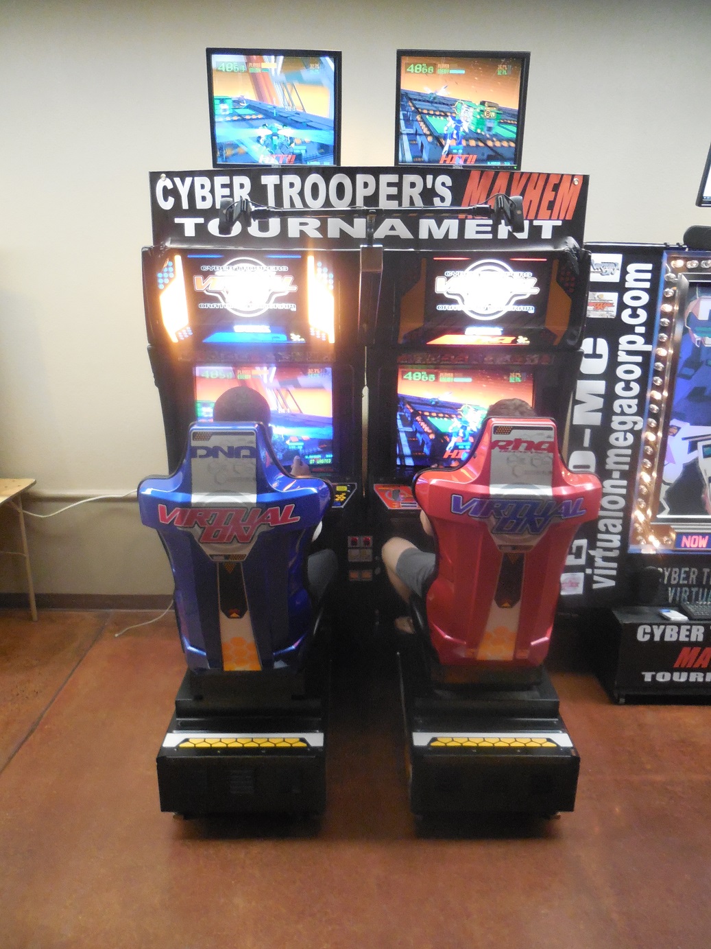 There were an amazing number of tournaments all weekend, too, and folks flocked to different parts of the convention center all weekend to play. Here's the Cyber Troopers set up. Folks loved this game! 
