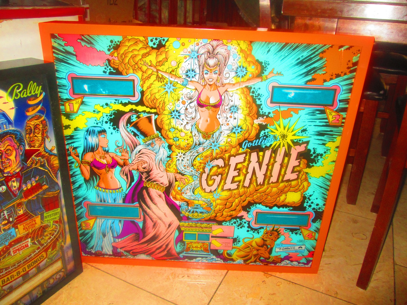 Here's Genie looking great in its new frame!